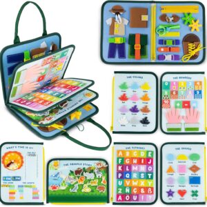 Cikshr Busy Board Montessori de Feutre.Cadeau pour Enfant Garcon Fille 1 2 3 4 5 6 ans