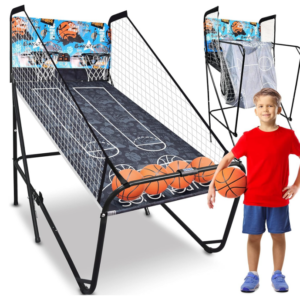 Cikshr SereneLife Jeu de Basketball d'Arcade - Un Seul Cerceau pour Intérieur